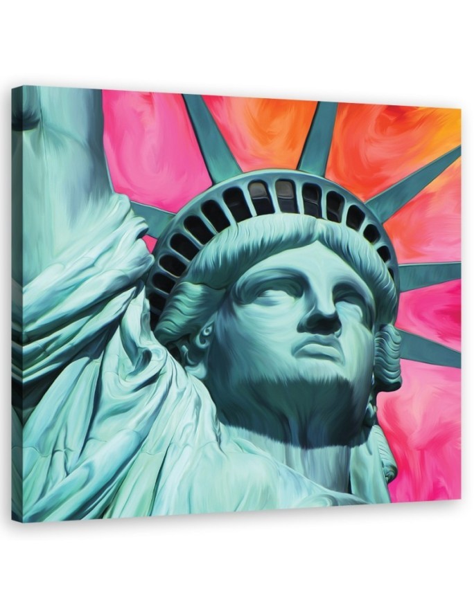 Statue of Liberty Pop art - Canvas paintings for living room USA | FEEBY