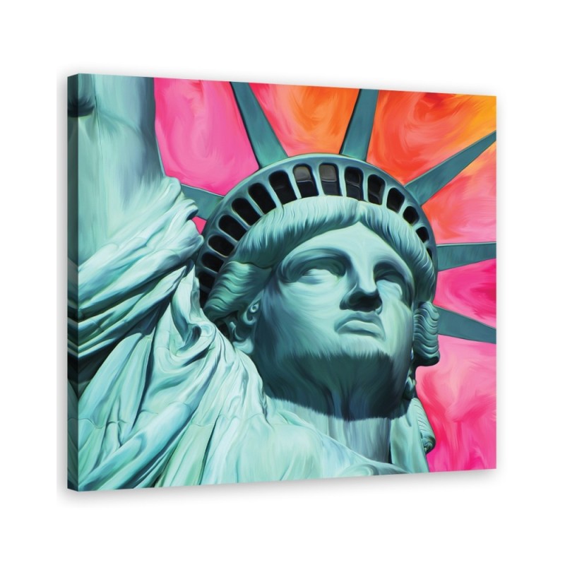 Statue of Liberty Pop art - Canvas paintings for living room USA | FEEBY