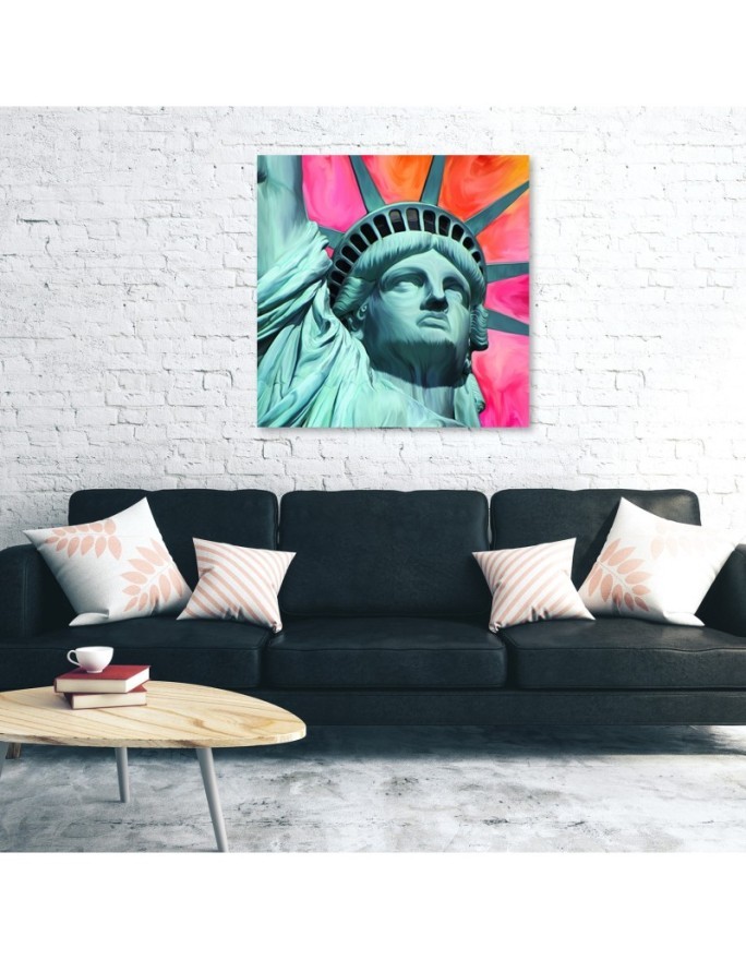 Statue of Liberty Pop art - Canvas paintings for living room USA | FEEBY
