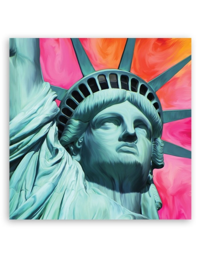 Statue of Liberty Pop art - Canvas paintings for living room USA | FEEBY