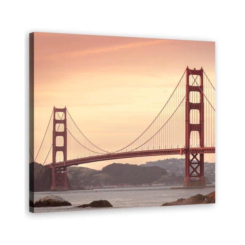 Golden Gate Bridge Orange - Picture for living room USA | FEEBY