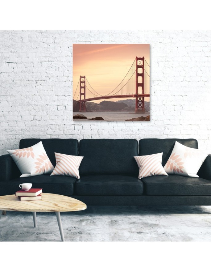 Golden Gate Bridge Orange - Picture for living room USA | FEEBY
