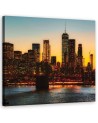 New York City Orange - Wall art for living room USA | FEEBY