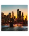 New York City Orange - Wall art for living room USA | FEEBY