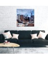 Cities & architecture Blue - Canvas prints USA | FEEBY