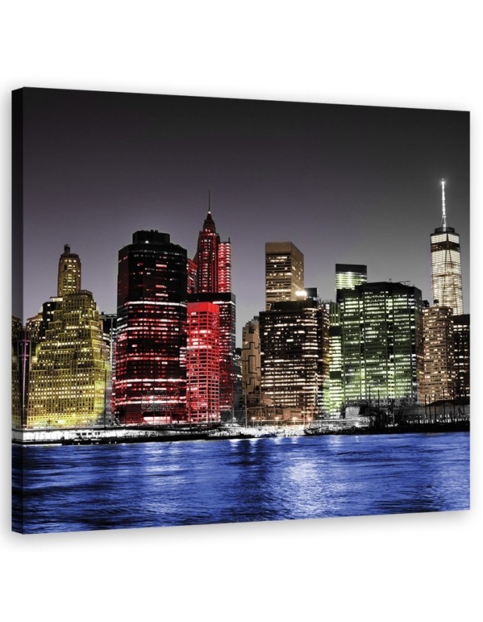 Wall art - New York Skyline Colorful | FEEBY
