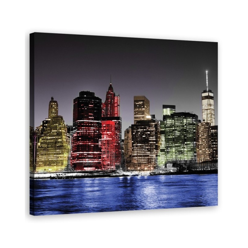 Wall art - New York Skyline Colorful | FEEBY