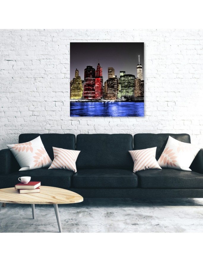 Wall art - New York Skyline Colorful | FEEBY