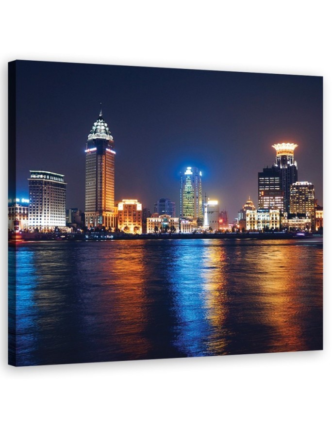 Wall art Canvas - New York Skyline Blue | FEEBY