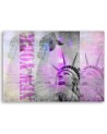 Canvas prints USA - Statue of Liberty and New York sign by Andrea Haase | FEEBY