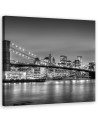 Canvas prints USA - Brooklyn Bridge at night | FEEBY