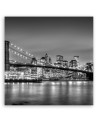 Canvas prints USA - Brooklyn Bridge at night | FEEBY