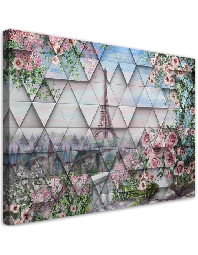 Wall art painting for living room - Deco Panel Eiffel Tower 3D | FEEBY