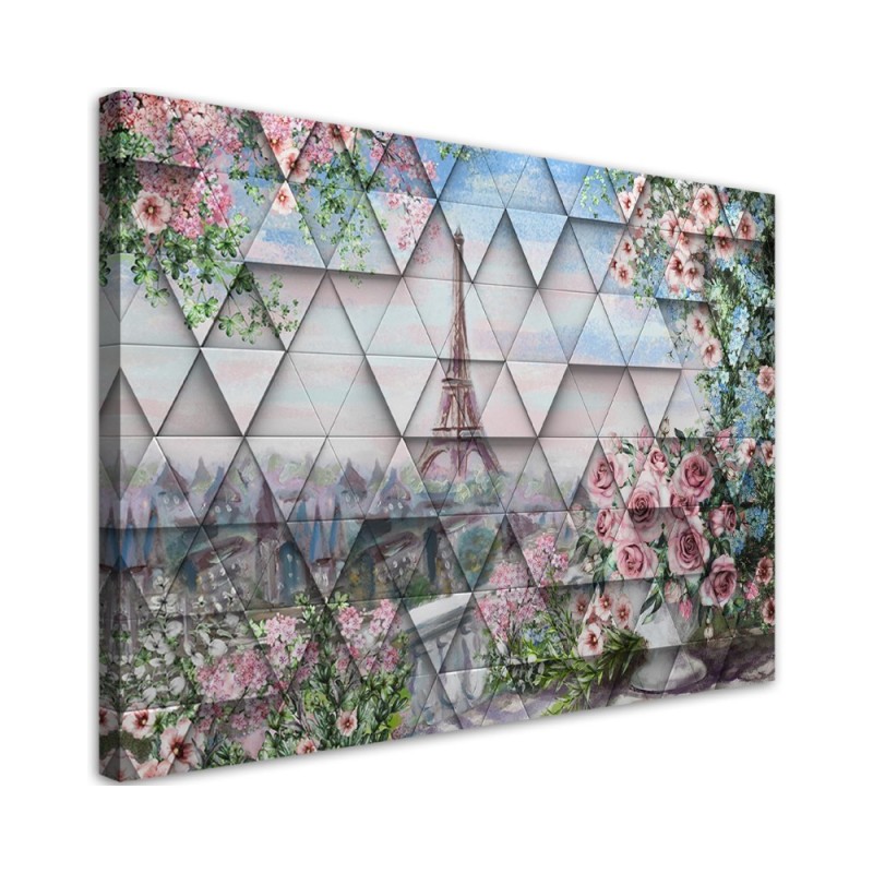 Wall art painting for living room - Deco Panel Eiffel Tower 3D | FEEBY