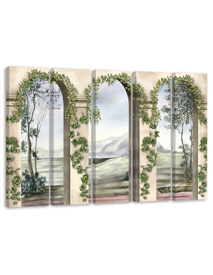 Columns architecture antique - Modern painting on canvas | FEEBY