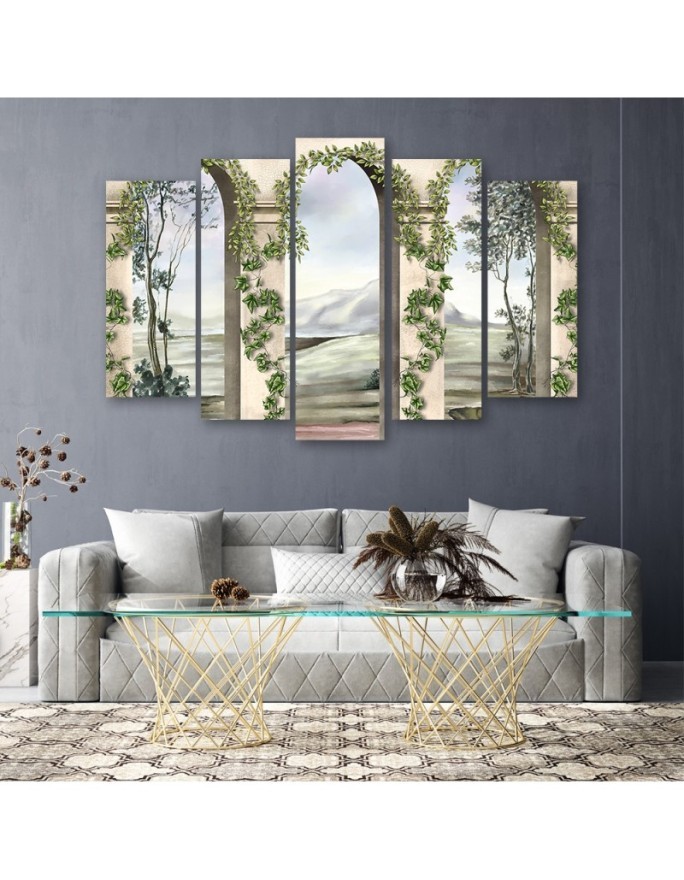 Columns architecture antique - Modern painting on canvas | FEEBY