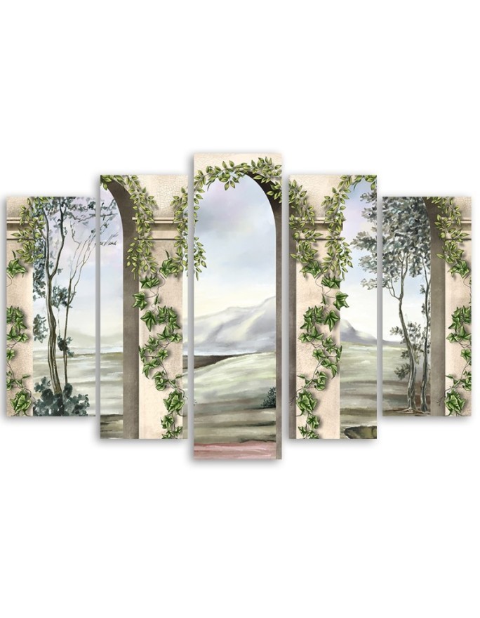 Columns architecture antique - Modern painting on canvas | FEEBY