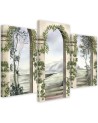 3 piece Columns architecture antique - Modern painting on canvas | FEEBY