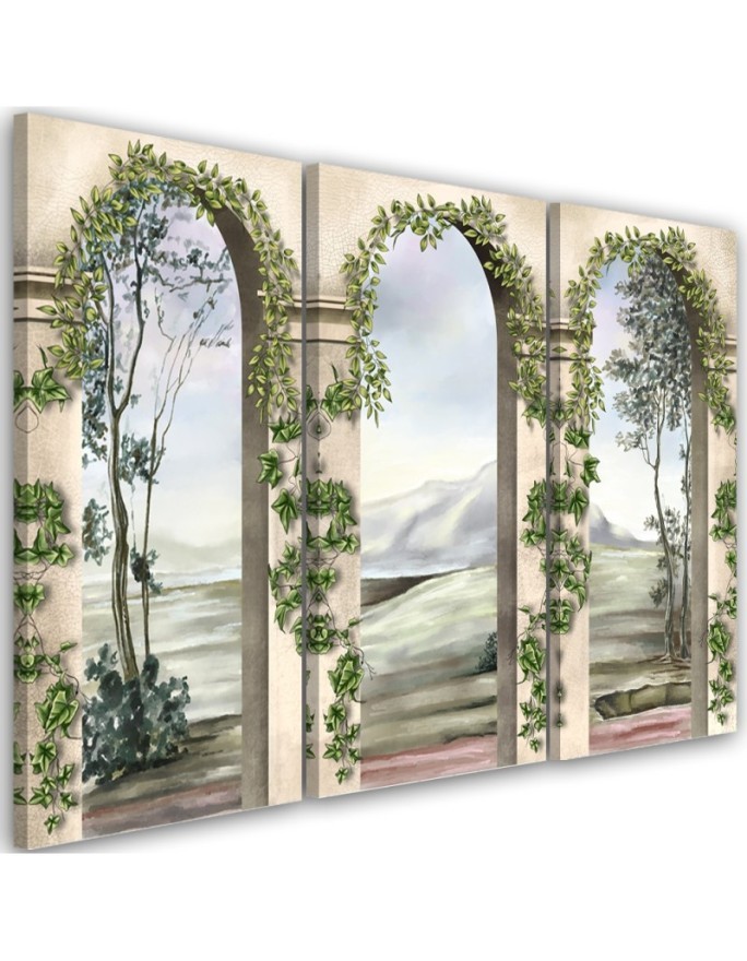 Abstract paintings for living room - Columns architecture antique | FEEBY