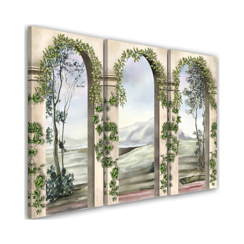 Abstract paintings for living room - Columns architecture antique | FEEBY