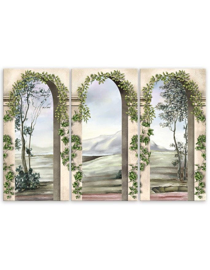 Abstract paintings for living room - Columns architecture antique | FEEBY