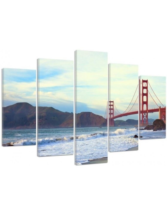 Canvas print USA - Golden Gate Bridge | FEEBY