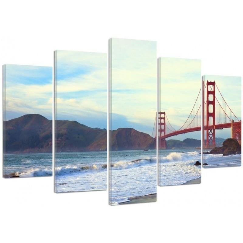 Canvas print USA - Golden Gate Bridge | FEEBY