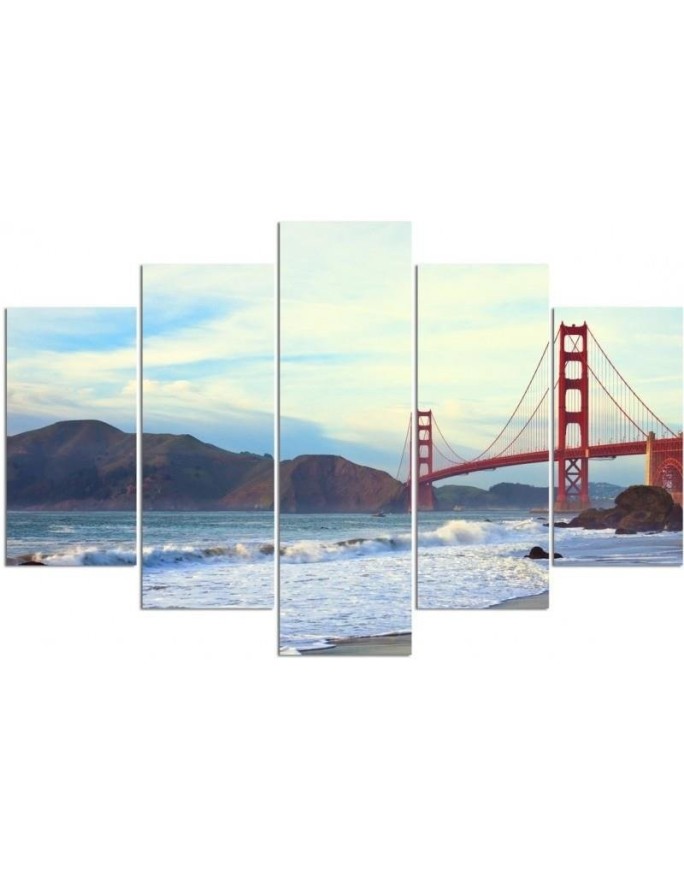 Canvas print USA - Golden Gate Bridge | FEEBY
