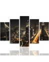 Canvas painting - Panorama of Dubai at night | FEEBY