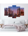 Canvas painting - Dubai in the evening | FEEBY