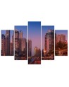 Canvas painting - Dubai in the evening | FEEBY