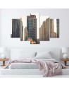 Fashionable 5 Piece Canvas print for the living room - Skyscrapers in Dubai | FEEBY