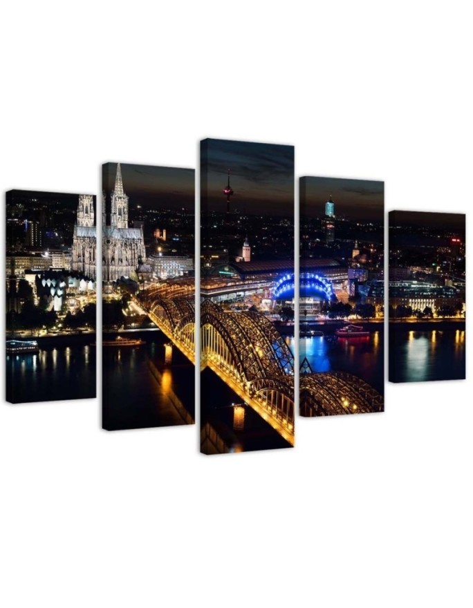 Stylish painting for living room - City country in Cologne | FEEBY