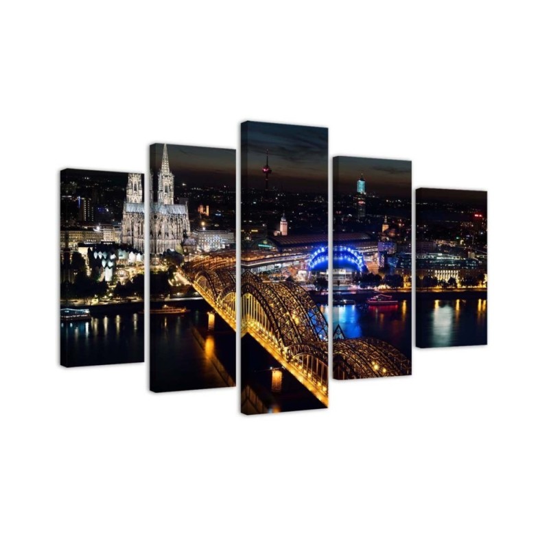 Stylish painting for living room - City country in Cologne | FEEBY
