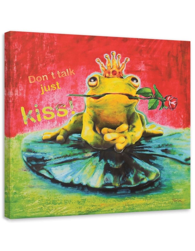Canvas print Prince frog on...