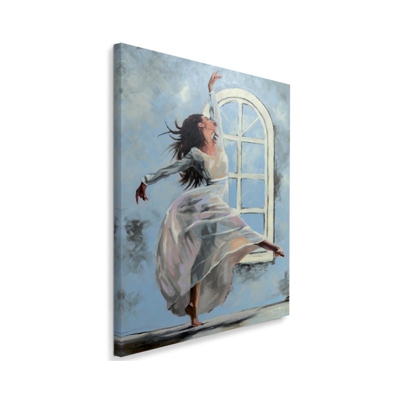 Decorative Canvas painting - Ballerina Dancer window painted | FEEBY