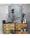Decorative Canvas painting - Ballerina Dancer window painted | FEEBY