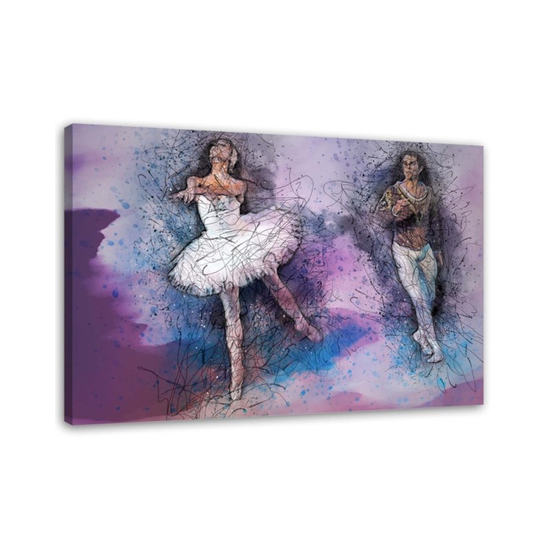 Couple dancing ballet - Wall painting | FEEBY