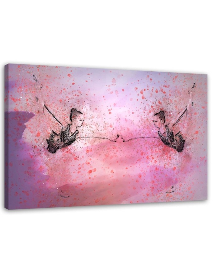 Ballerina pink abstract - Wall art painting | FEEBY