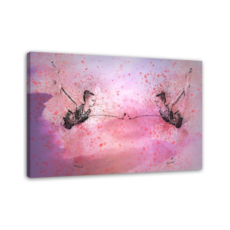 Ballerina pink abstract - Wall art painting | FEEBY