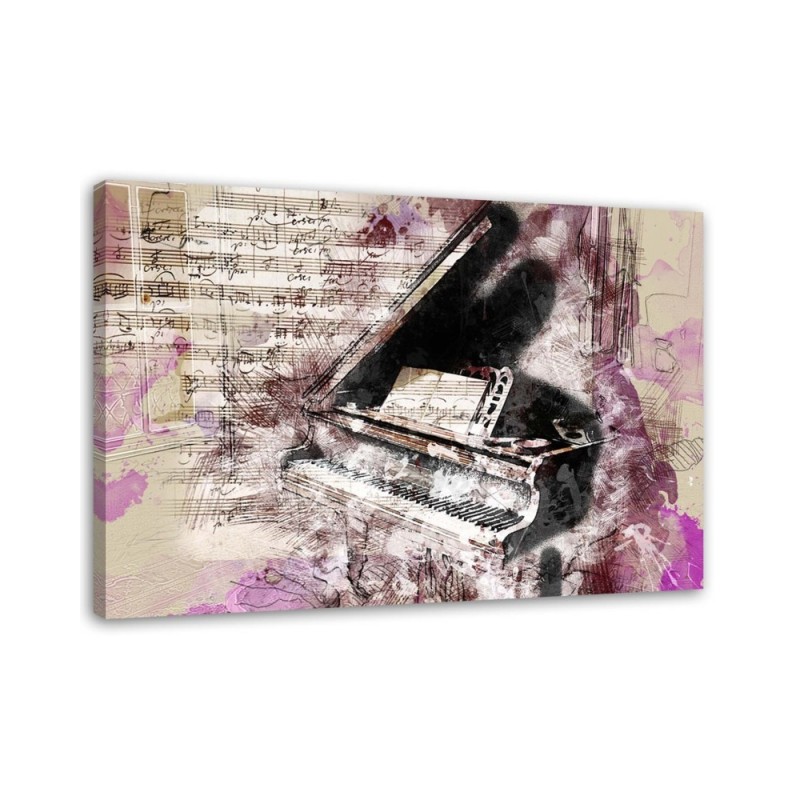 Piano abstract vintage - Canvas wall painting | FEEBY
