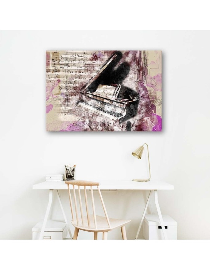 Piano abstract vintage - Canvas wall painting | FEEBY