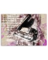 Piano abstract vintage - Canvas wall painting | FEEBY