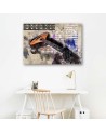 Guitar abstract vintage - Canvas wall art painting | FEEBY
