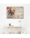 Abstract retro musician - Canvas wall art painting | FEEBY