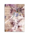 Abstract Canvas paintings for living room - Vintage ballerina | FEEBY