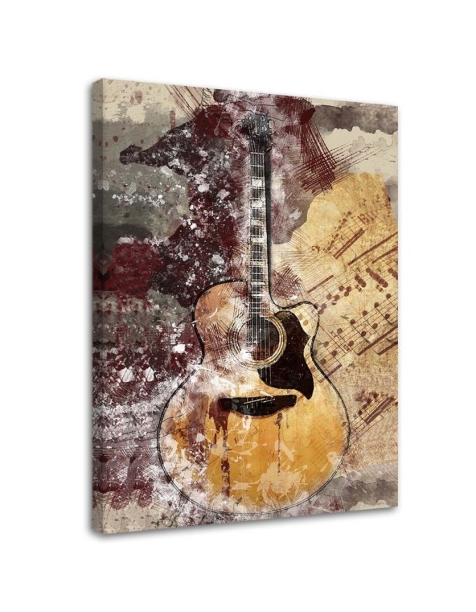 Retro style paintings - Pastel guitar. Buy now|| FEEBY