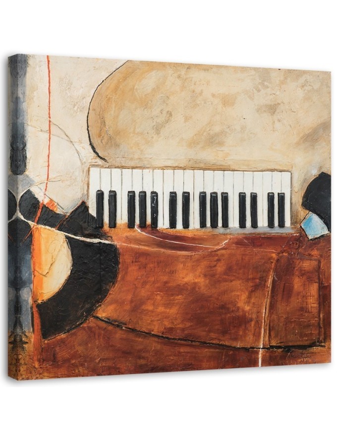 Retro style paintings - Piano keys abstract | FEEBY