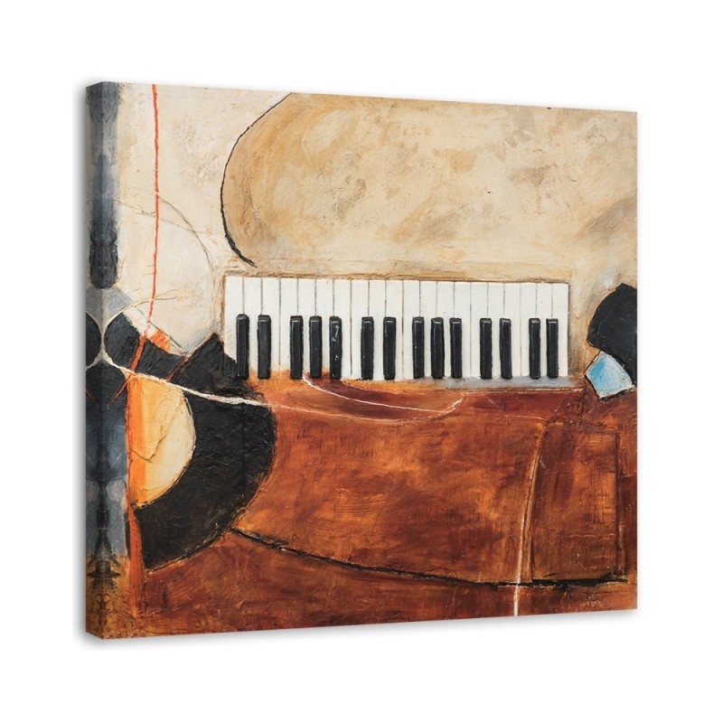 Retro style paintings - Piano keys abstract | FEEBY
