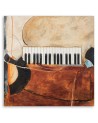 Retro style paintings - Piano keys abstract | FEEBY